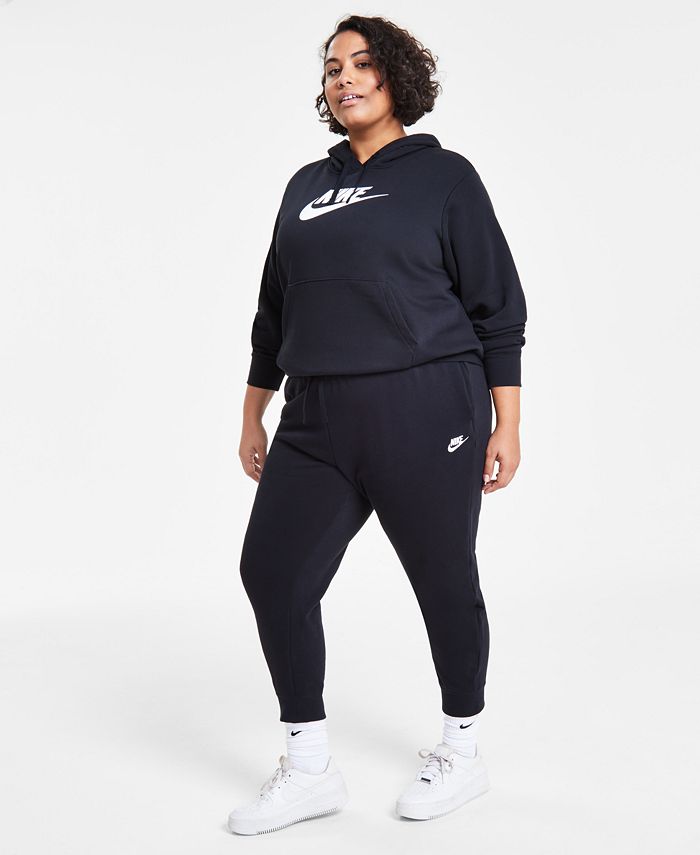 Nike Women's Sportswear Club Fleece Midrise Joggers Gray Size Medium