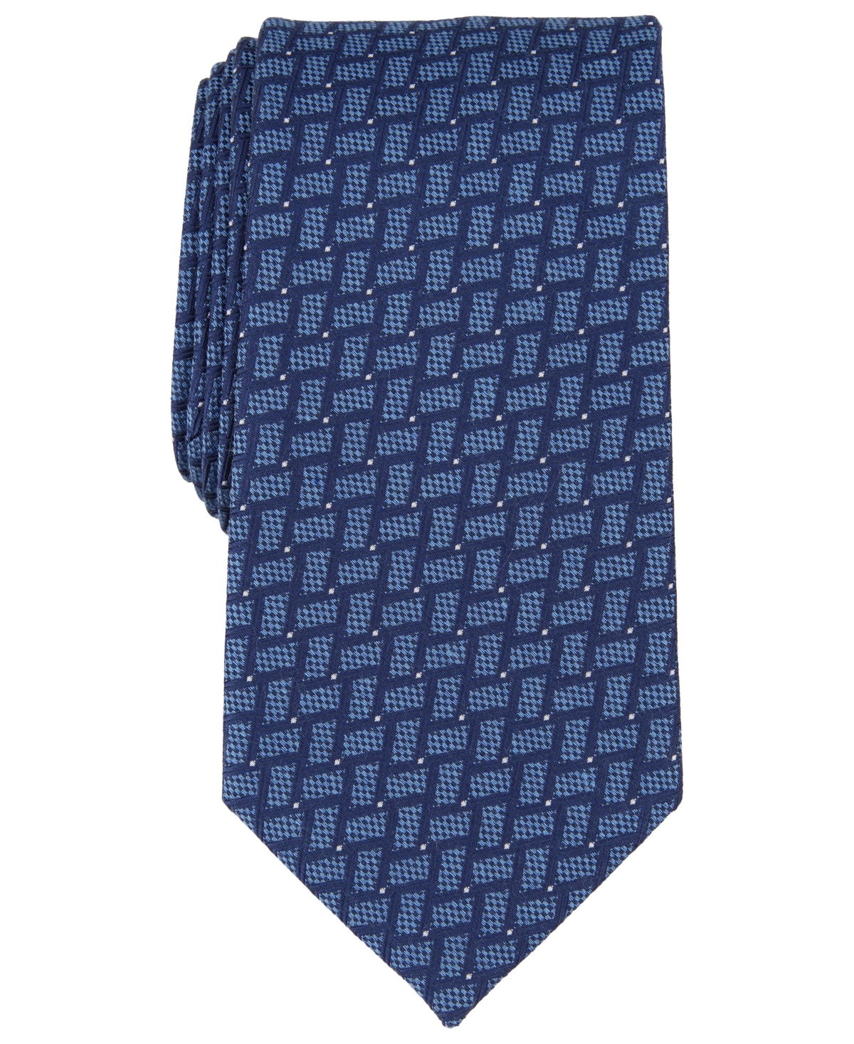 Michael Kors Men's Holmes Geo-print Tie In Navy