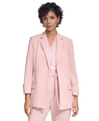 Calvin Klein Women's Open Front Scuba Crepe Jacket Macy's