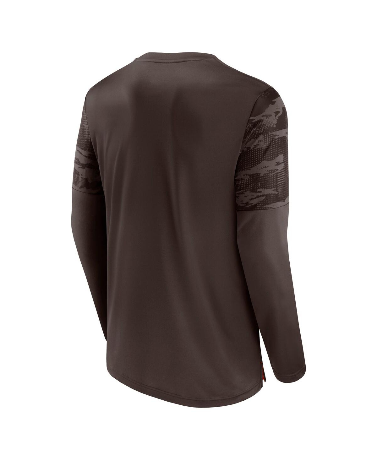 Men's Fanatics Orange Cleveland Browns Square Off Long Sleeve T-shirt - Orange