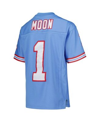 Big Boys Warren Moon Light Blue Houston Oilers Gridiron Classics 1993 Retired Player Legacy Jersey