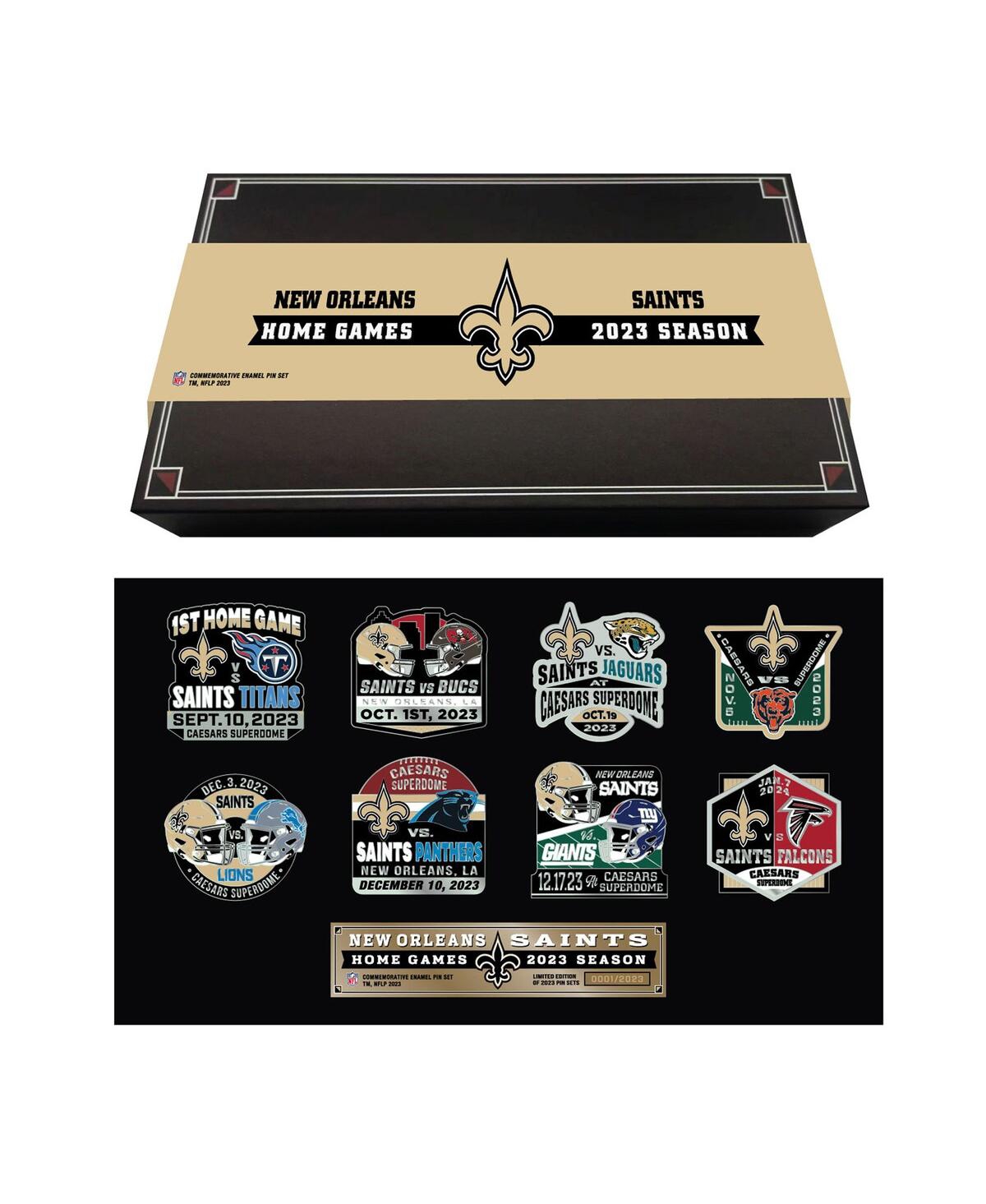Mojo Licensing New Orleans Saints 2023-24 Game Day Pin Collector Set In Multi