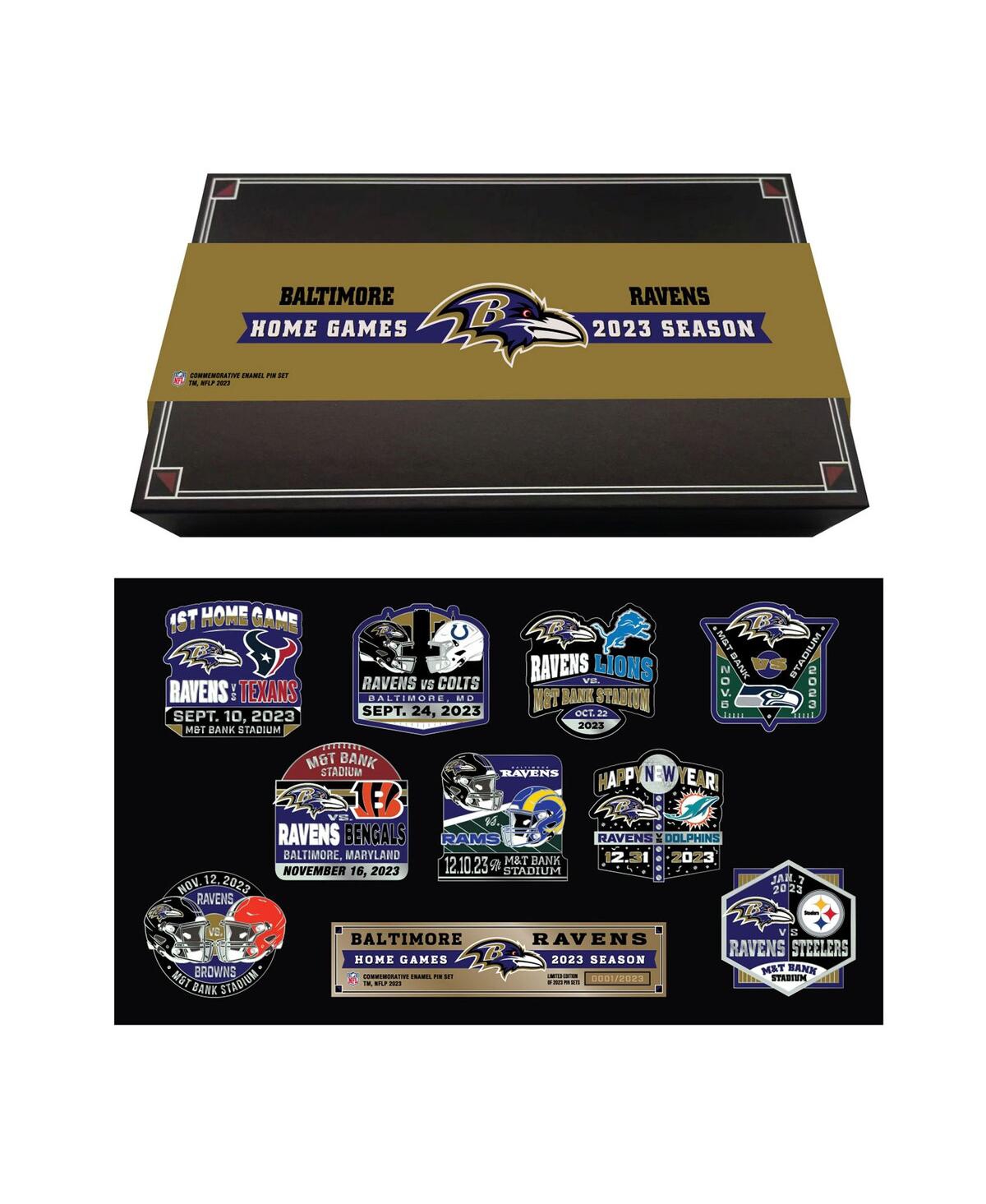 Baltimore Ravens 2023-24 Game Day Pin Collector Set - Multi