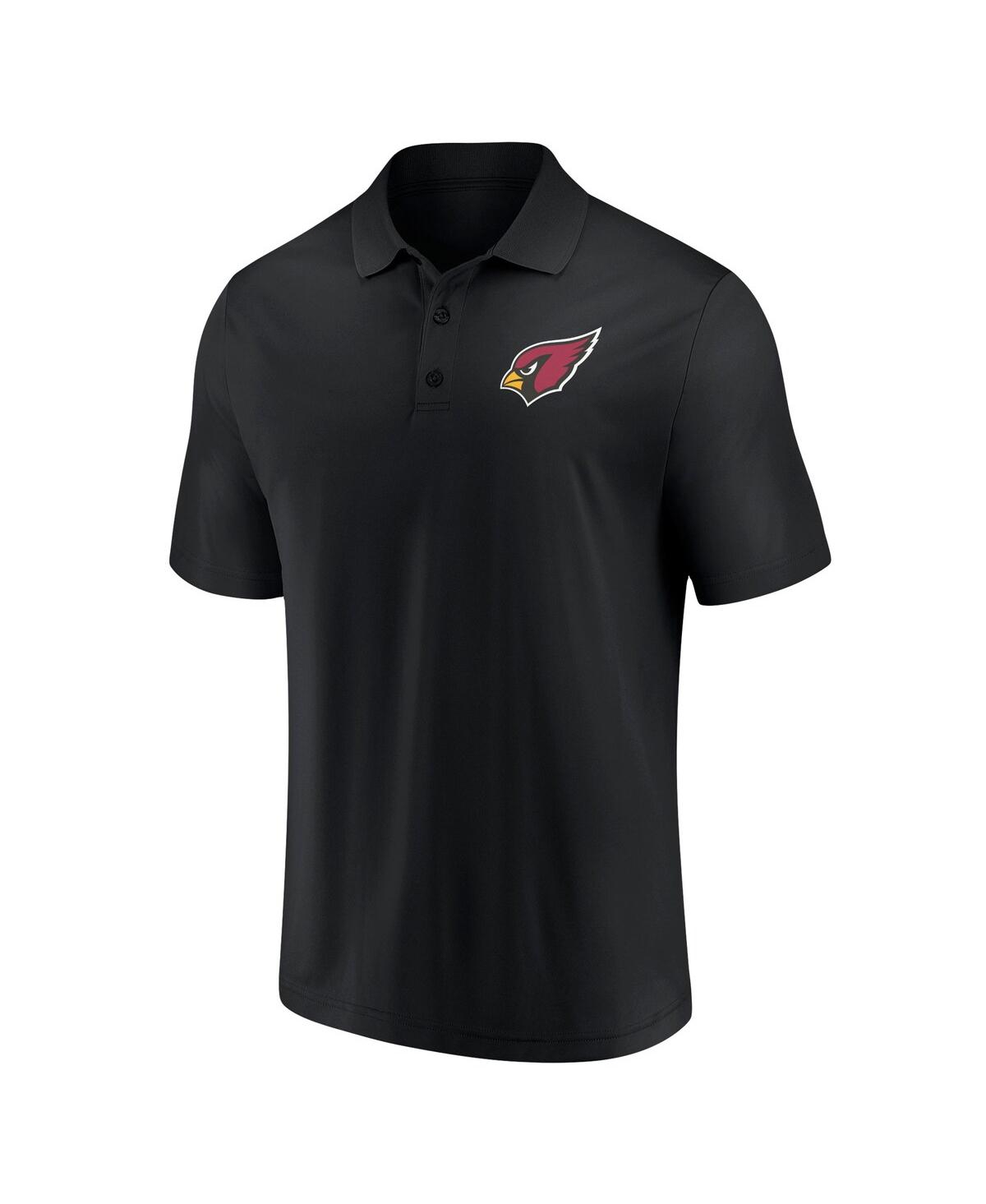 Shop Fanatics Men's  Black Arizona Cardinals Component Polo Shirt