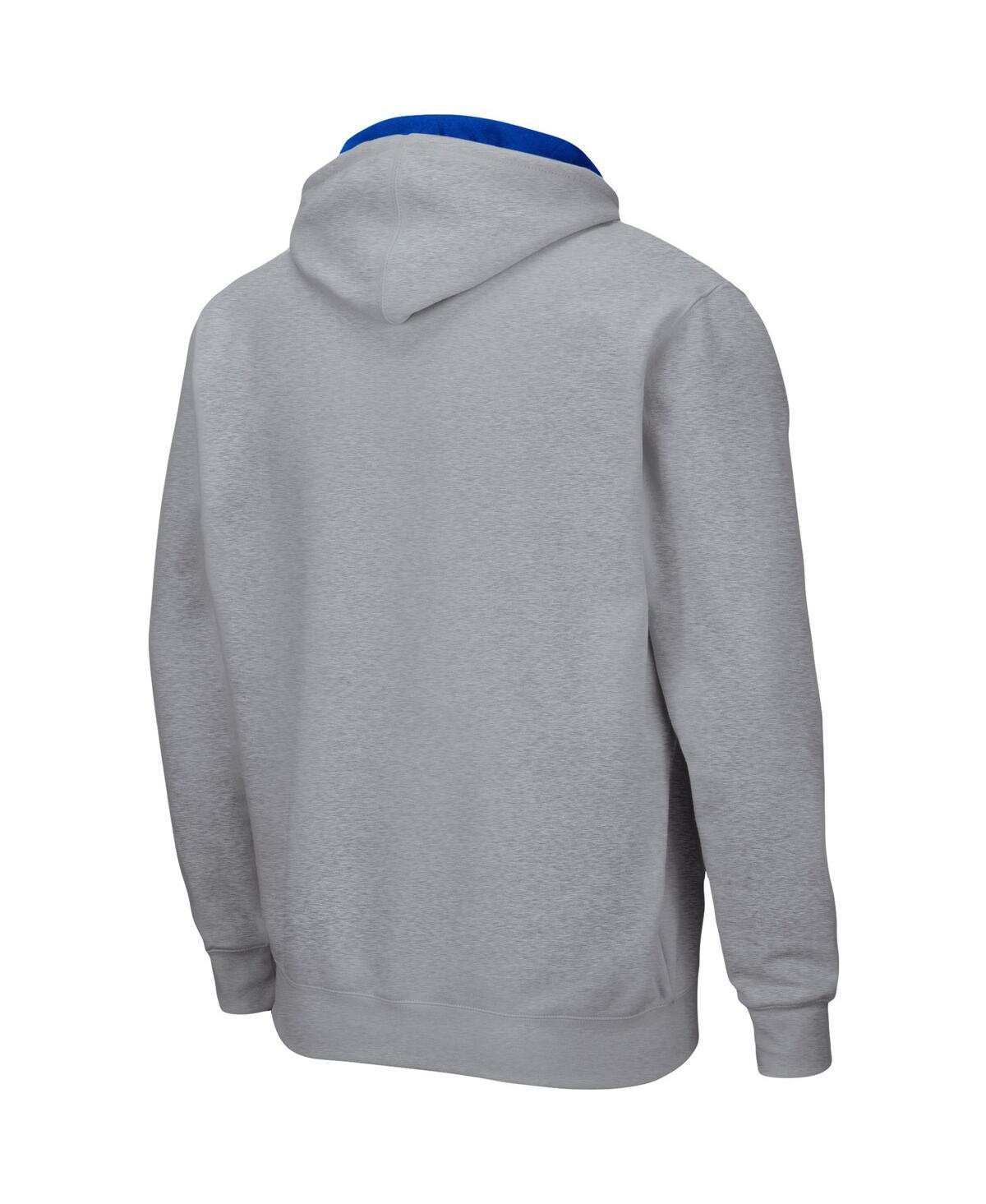 Men's ColosseumAir Force Falcons Arch & Logo 3.0 Full-Zip Hoodie - Heathered Gray