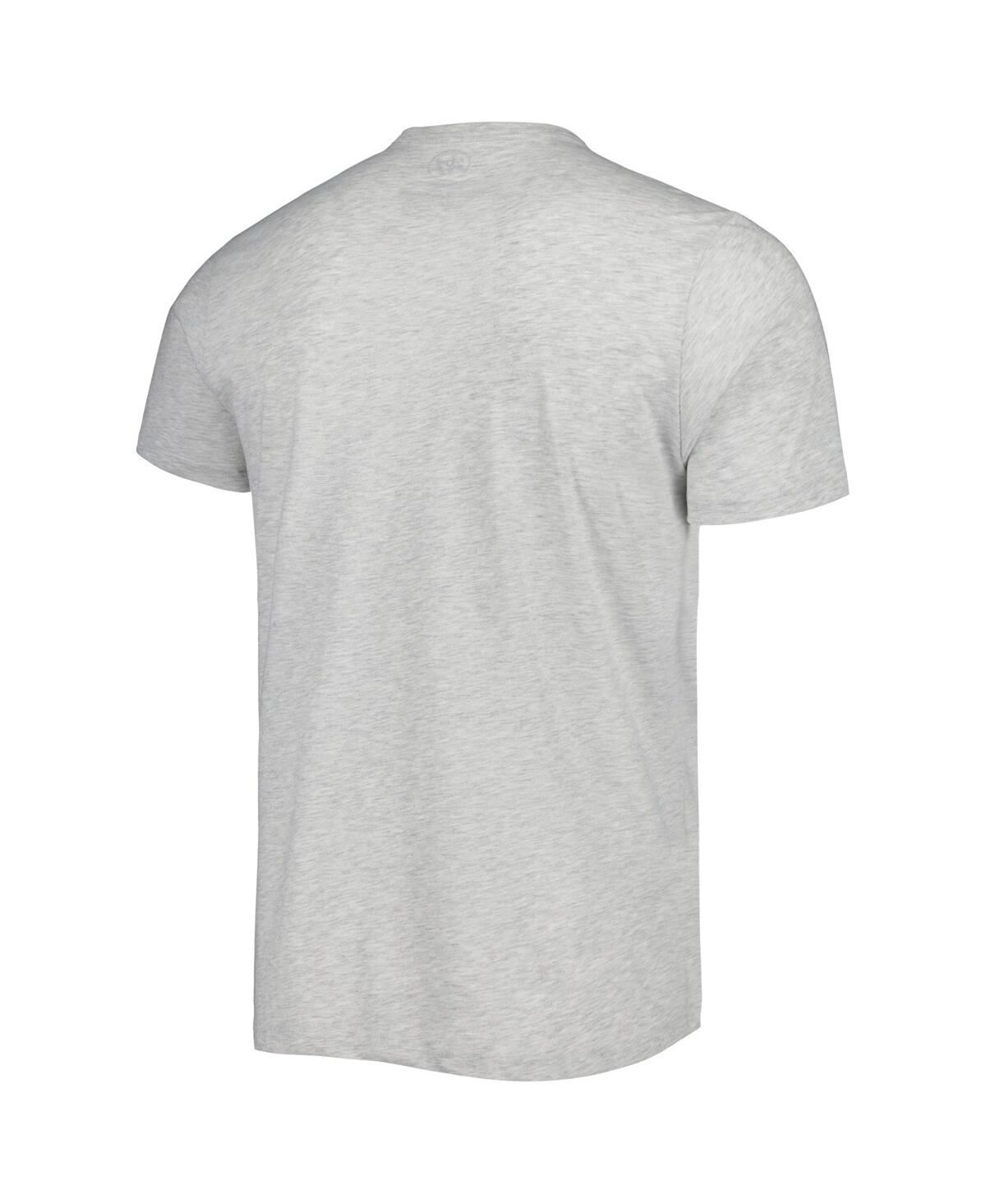 Shop 47 Brand Men's ' Heathered Gray Distressed Atlanta Falcons Dozer Franklin Lightweight T-shirt