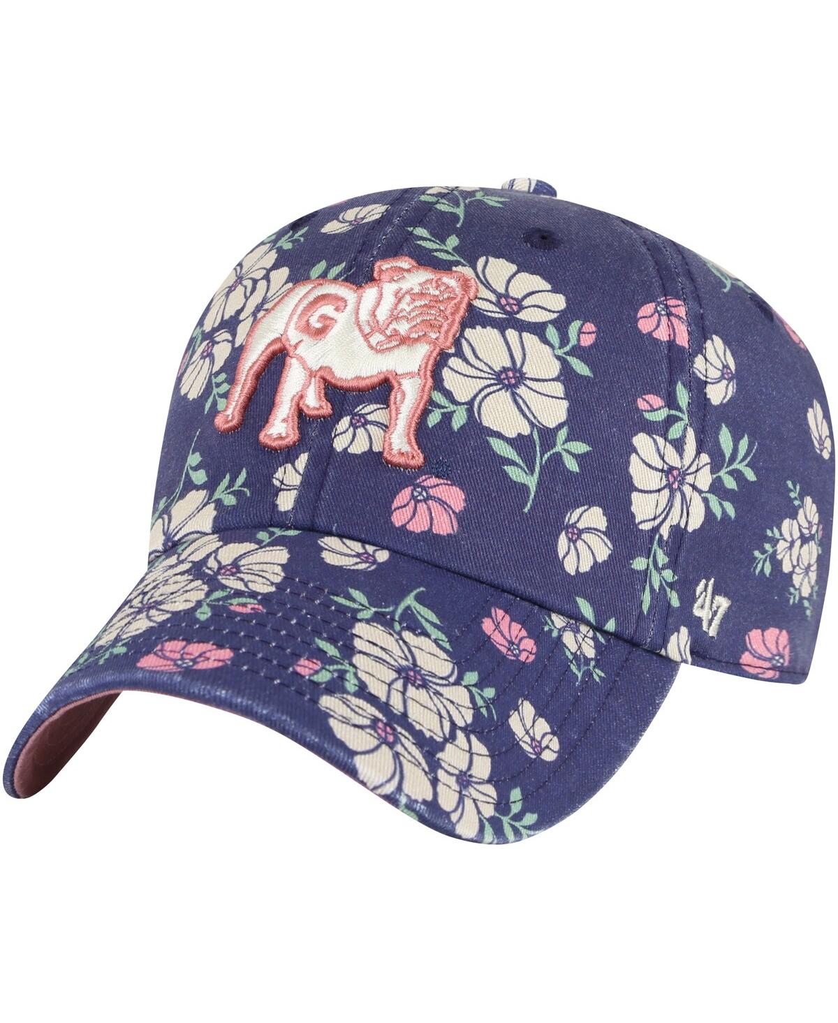 47 Brand Women's ' Navy Georgia Bulldogs Primrose Clean Up Adjustable Hat
