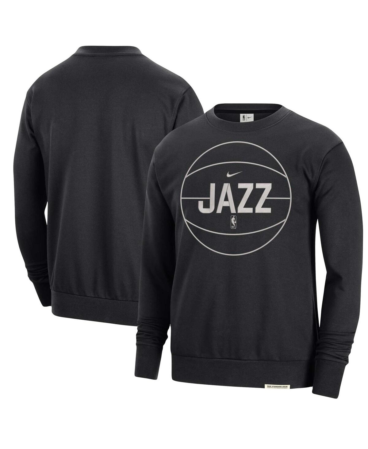 Shop Nike Men's  Black Utah Jazz 2023/24 Authentic Standard Issue Travel Performance Pullover Sweatshirt