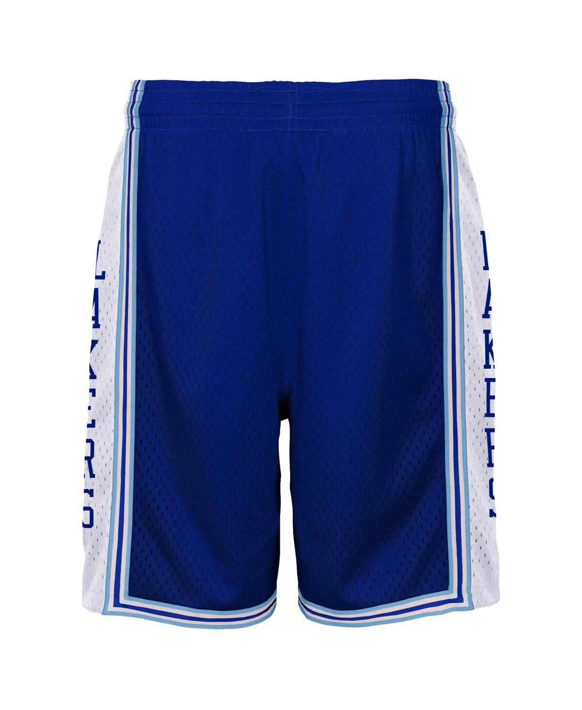 Mitchell & Ness Big Boys  Royal Los Angeles Lakers Hardwood Classics Swingman Shorts In Royal