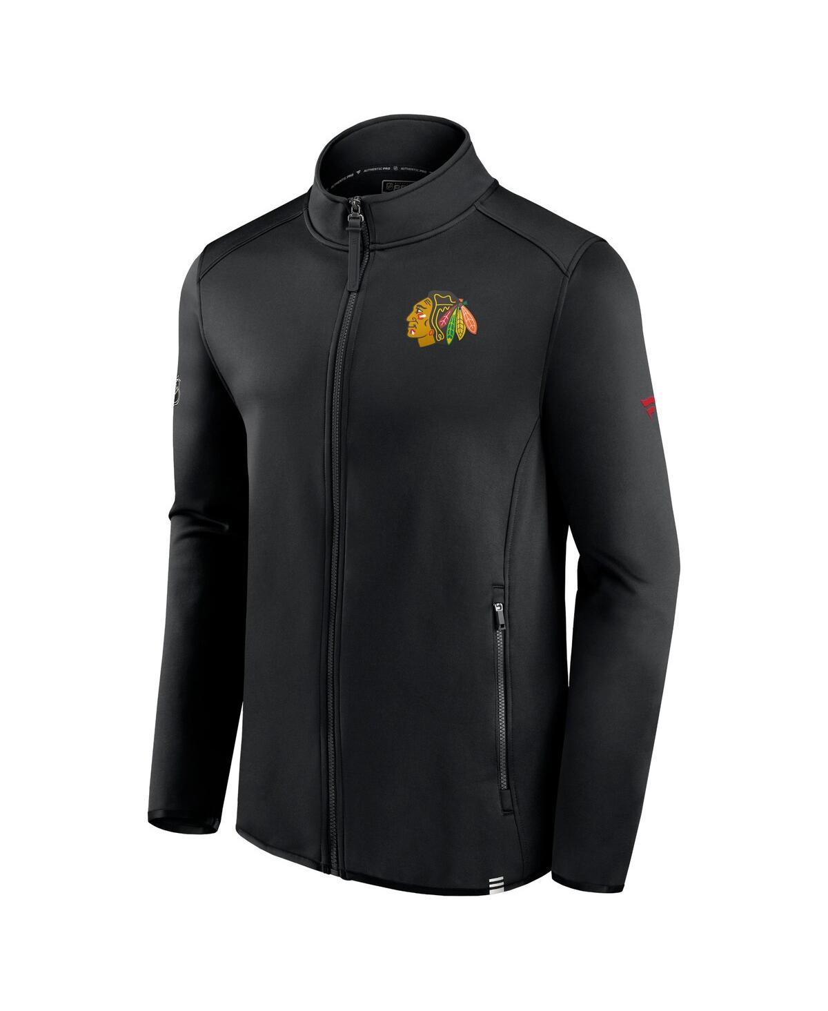 Men's FanaticsChicago Blackhawks Authentic Pro Full-Zip Jacket - Black