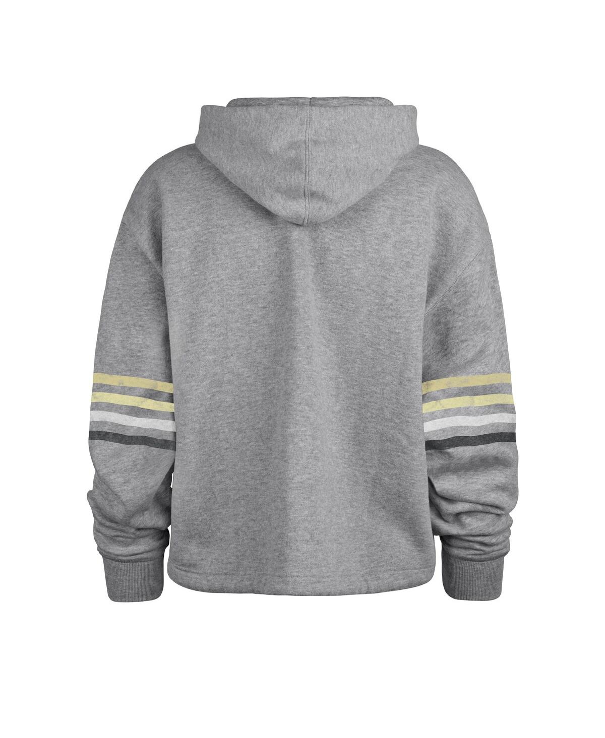 Shop 47 Brand Women's ' Heather Gray Distressed New Orleans Saints Upland Bennett Pullover Hoodie