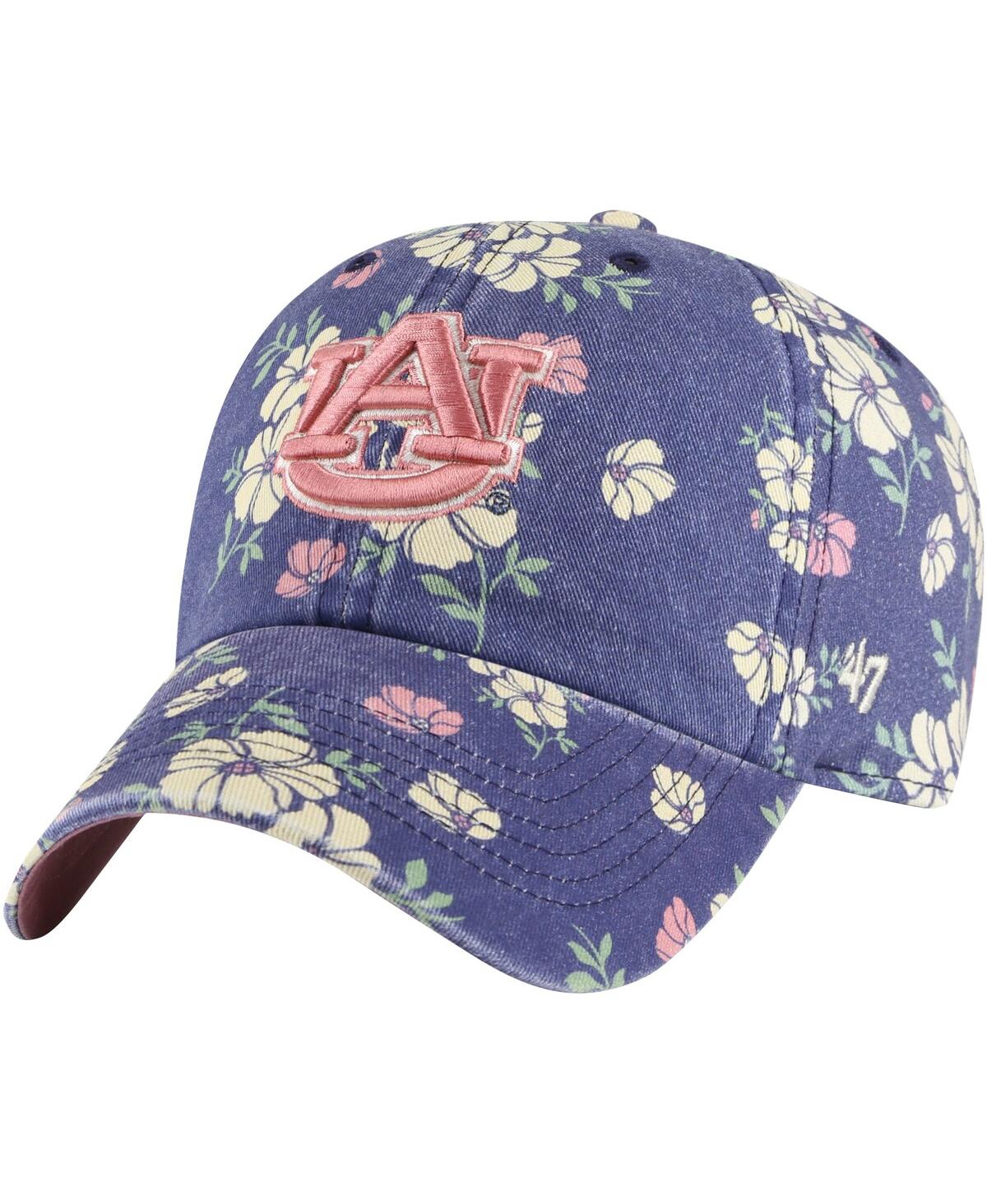 47 Brand Women's ' Navy Auburn Tigers Primrose Clean Up Adjustable Hat