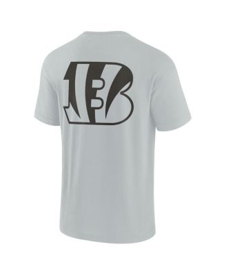 Men's and Women's Gray Cincinnati Bengals Super Soft Short Sleeve T-shirt