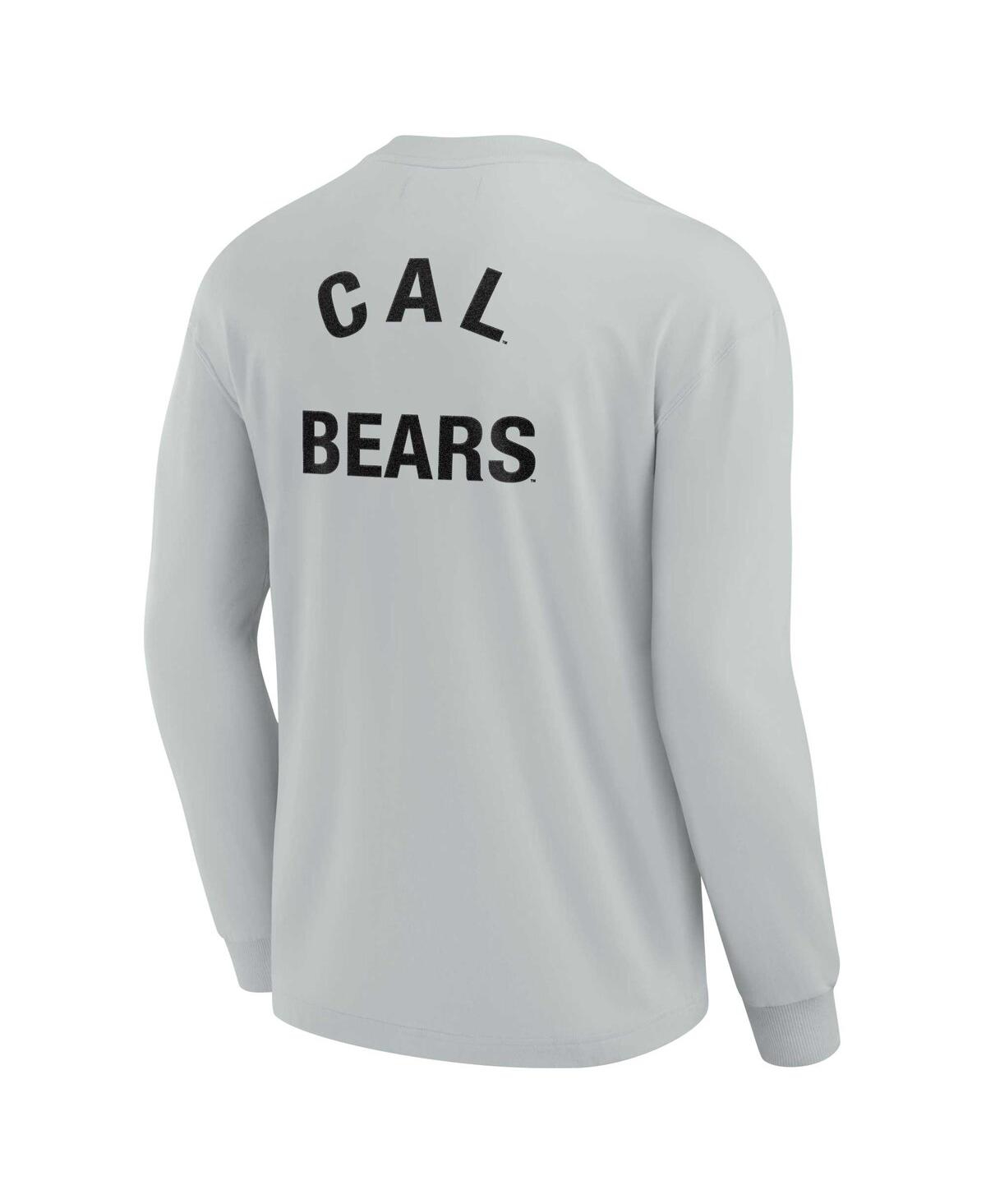 Shop Fanatics Signature Men's And Women's  Gray Cal Bears Super Soft Long Sleeve T-shirt