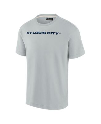 Men's Gray St. Louis City SC Oversized Logo T-shirt