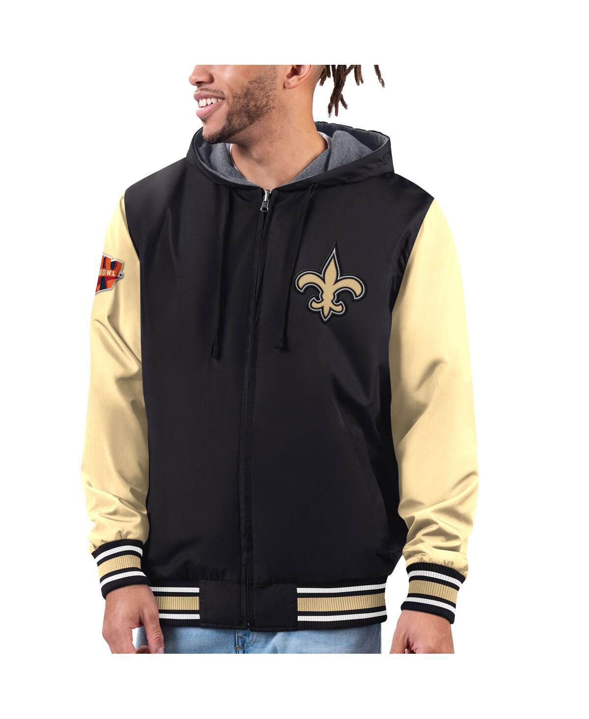 Men's G-iii Sports by Carl Banks Black, Gold New Orleans Saints Commemorative Reversible Full-Zip Jacket - Black, Gold