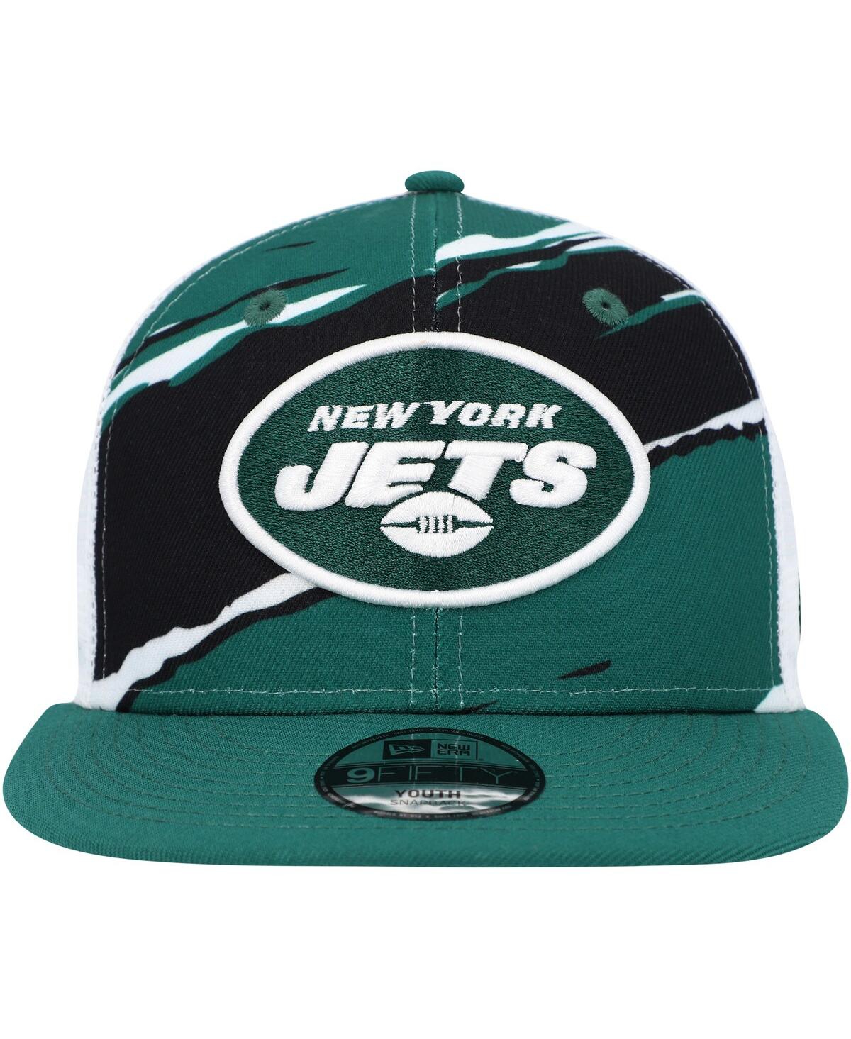 Shop New Era Youth Boys And Girls  Green New York Jets Tear 9fifty Snapback Hat