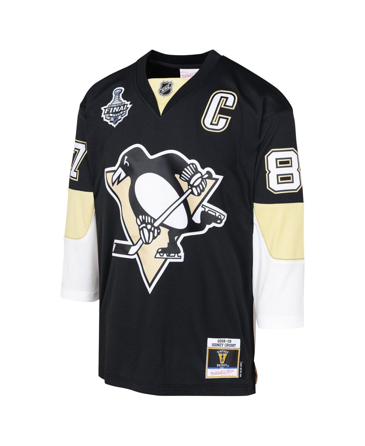 Big Boys Mitchell & Ness Sidney CrosbyPittsburgh Penguins 2008 Blue Line Player Jersey - Black
