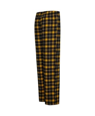 Women's Black, Gold Utah Jazz Arctic T-shirt and Flannel Pants Sleep Set