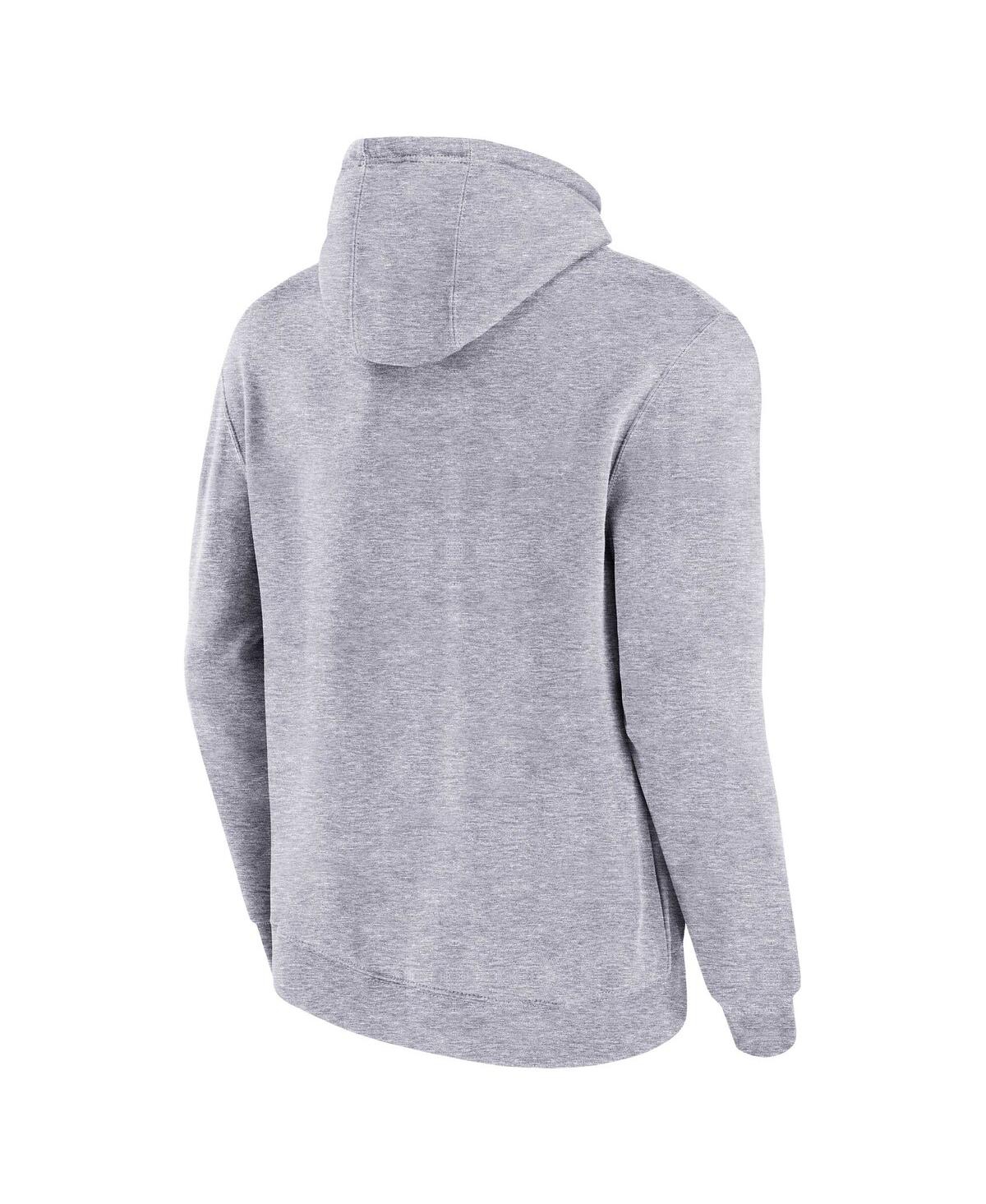 Men's Mitchell & NessDistressed Philadelphia Eagles Pocket Passer Pullover Hoodie - Heather Gray