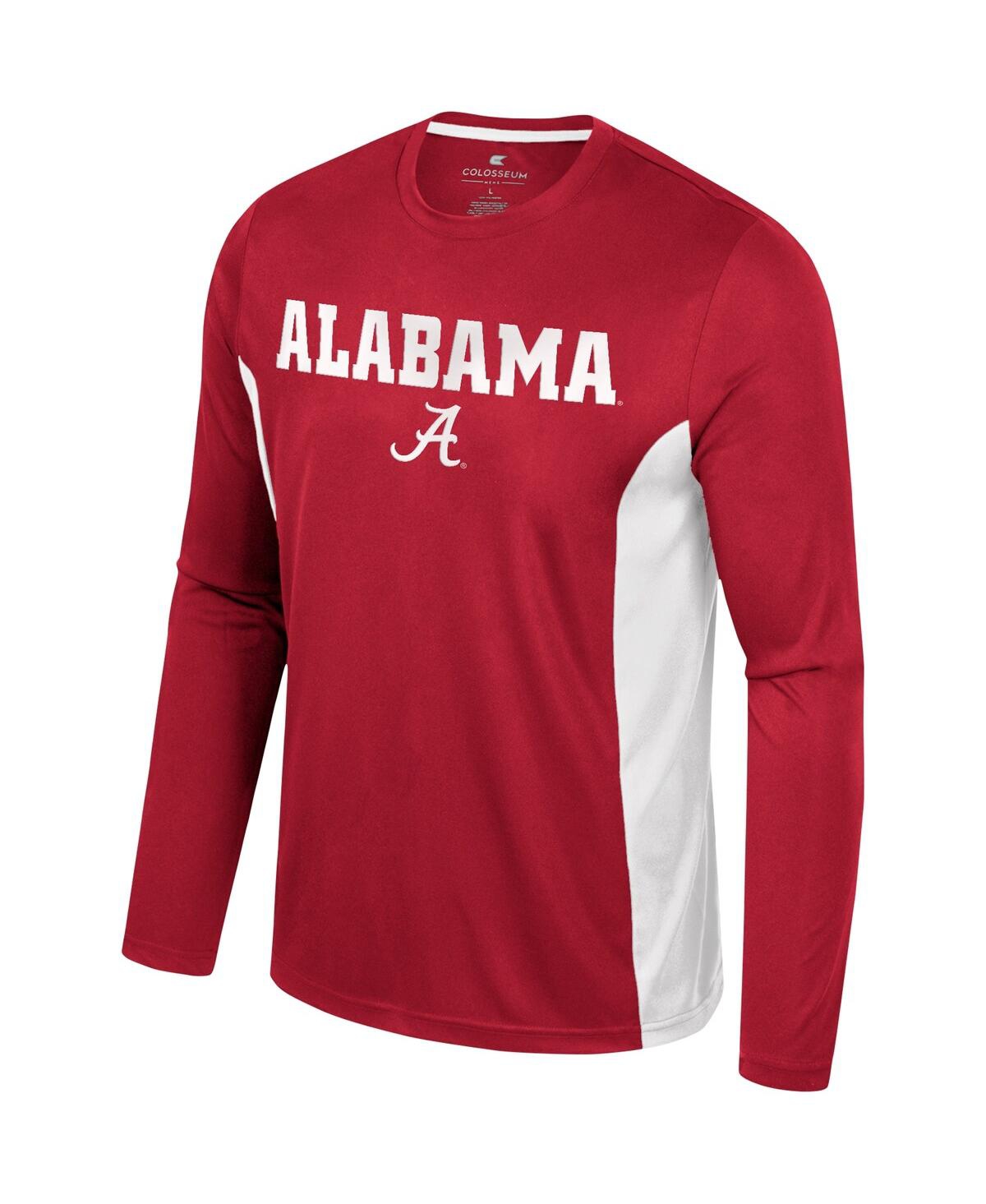 Men's ColosseumAlabamaTide Warm Up Long Sleeve T-shirt - Crimson