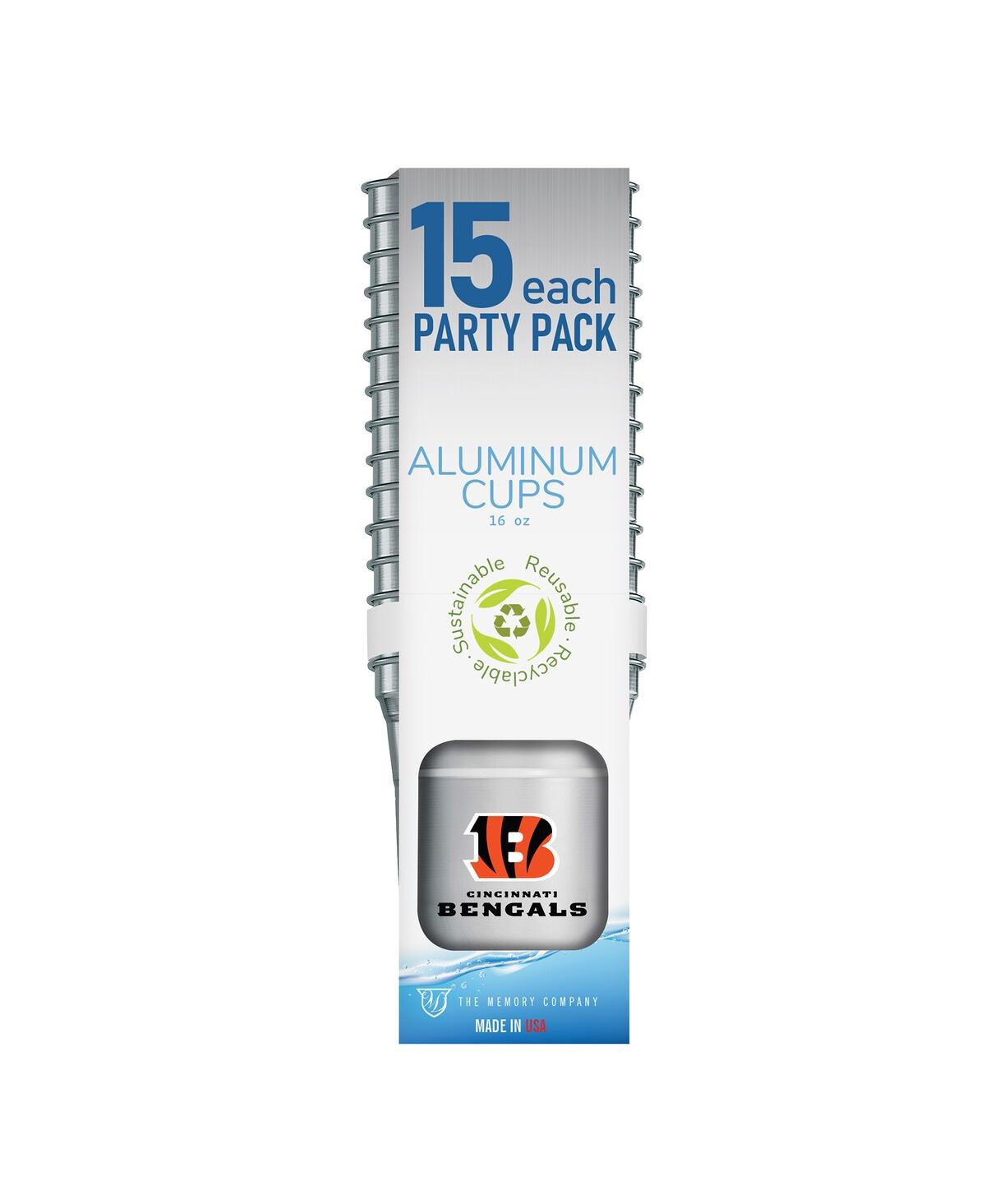 Memory Company Cincinnati Bengals 15-pack 16 oz Ball Aluminum Cup Set In No Color