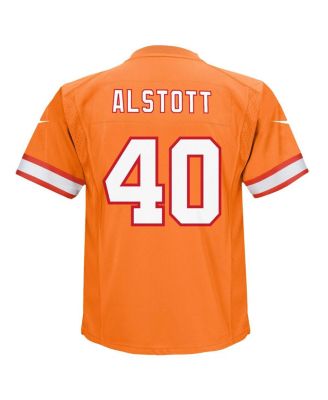 Preschool Boys and Girls Mike Alstott Orange Tampa Bay Buccaneers Retired Player Game Jersey