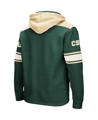 Men's Green Colorado State Rams 2.0 Lace-Up Pullover Hoodie