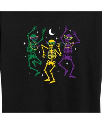 Air Waves Trendy Plus Size Mardi Gras Graphic T-shirt