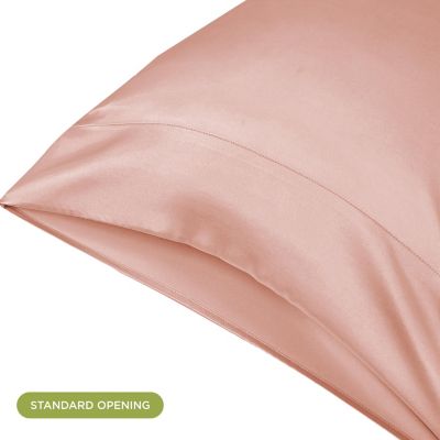 Luxury Polyester Satin Anti-Aging, Washable 1PK Pillowcase, King