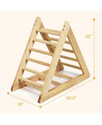 Wooden Triangle Climber for Toddler Step Training