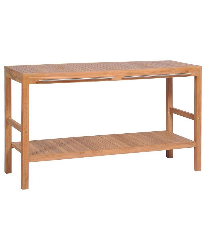 vidaXL Bathroom Vanity Solid Teak 52"x17.7"x29.5" Macy's
