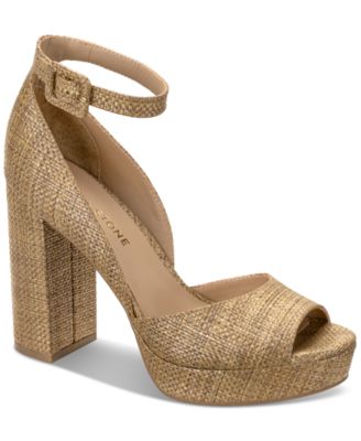 Sun Stone Women s Reemaa Peep Toe Block Heel Platform Sandals Created for Macy s Macy s