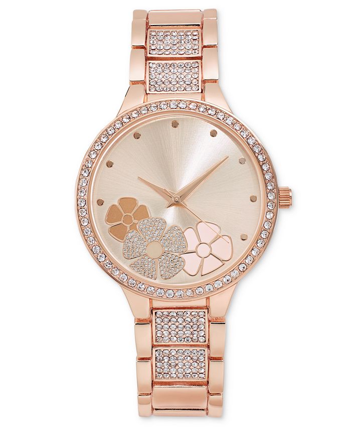Macys rose gold watch cheap