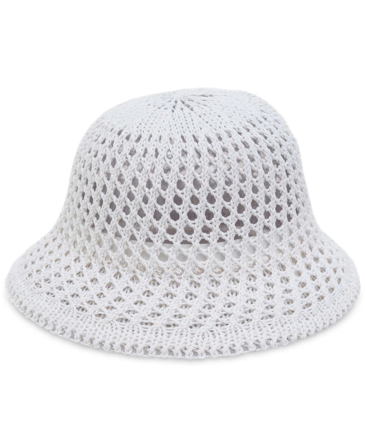 Women's Open-Knit Crochet Cloche Hat, Created for Macy's - Navy