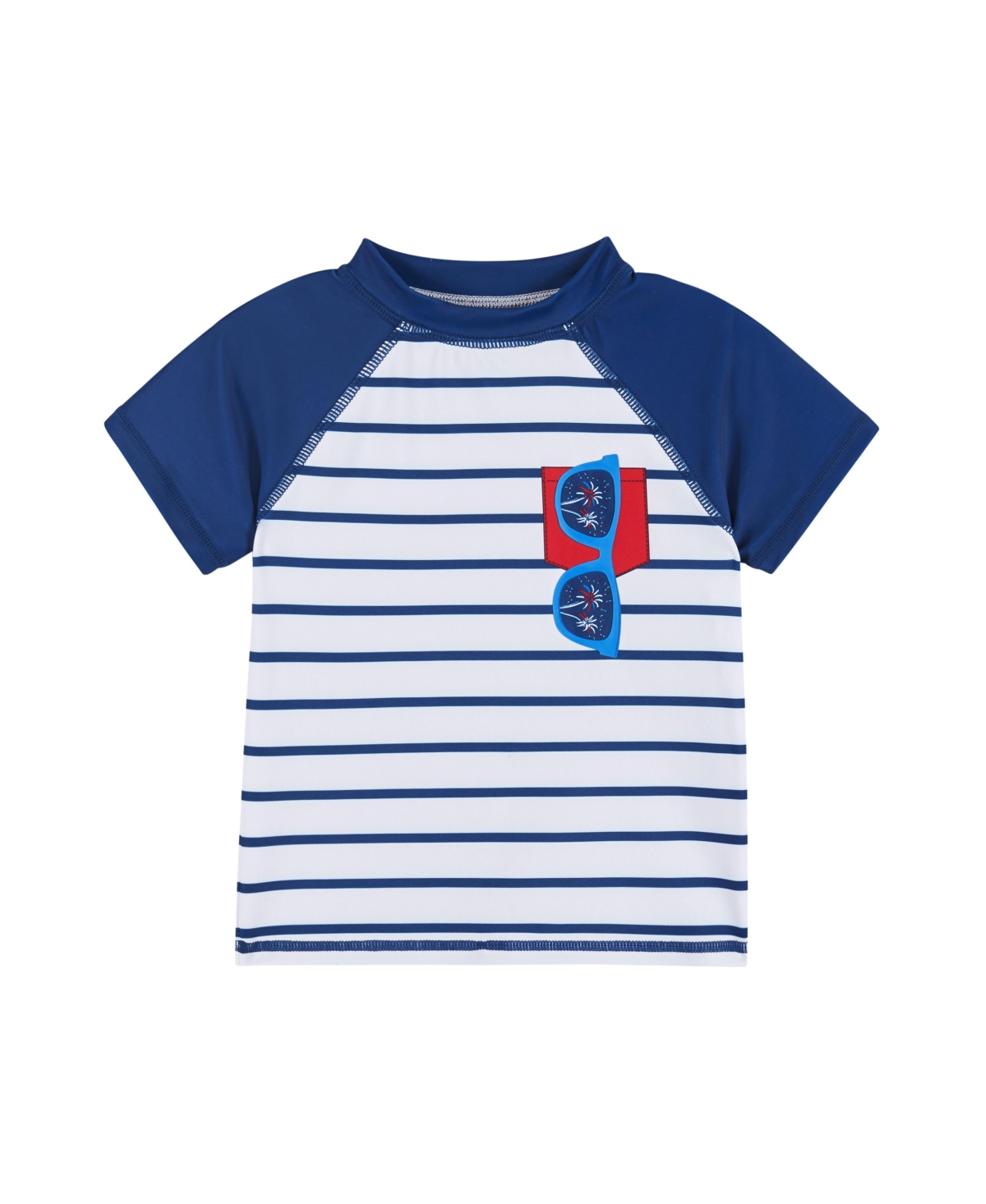 Andy & Evan Little Boys Toddler/Child Striped Raglan Rashguard and Boardshort