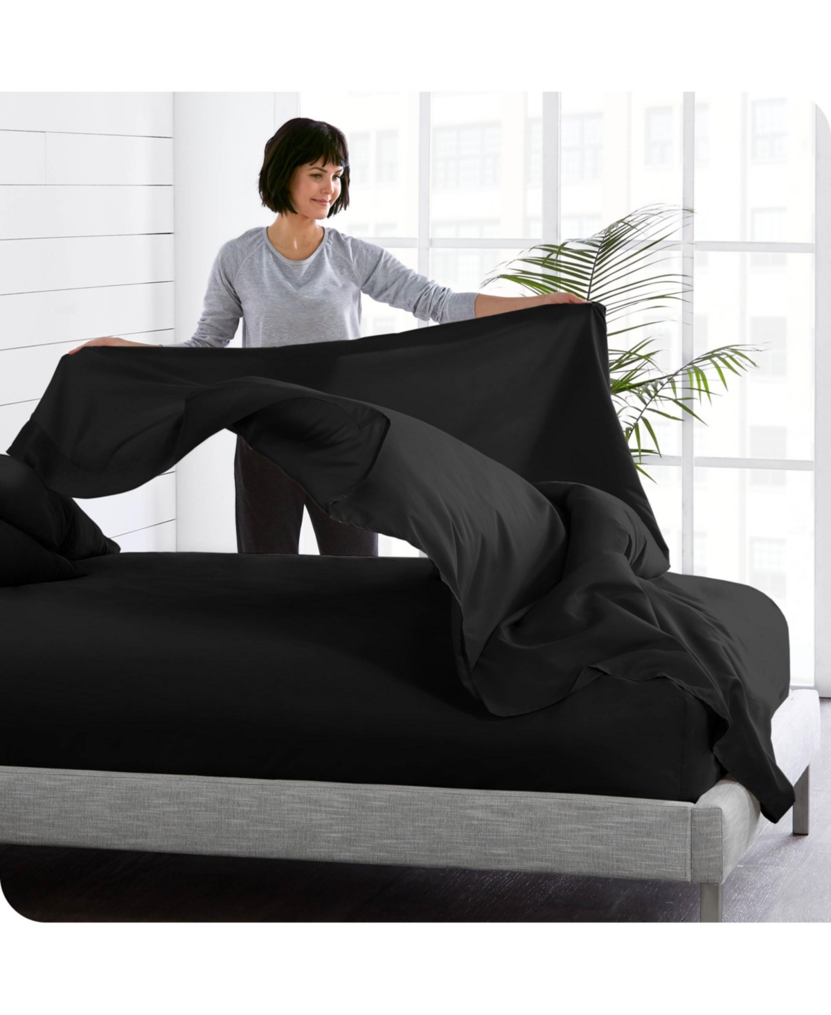 Bare Home Ultra-Soft Double Brushed Flat Top Sheet