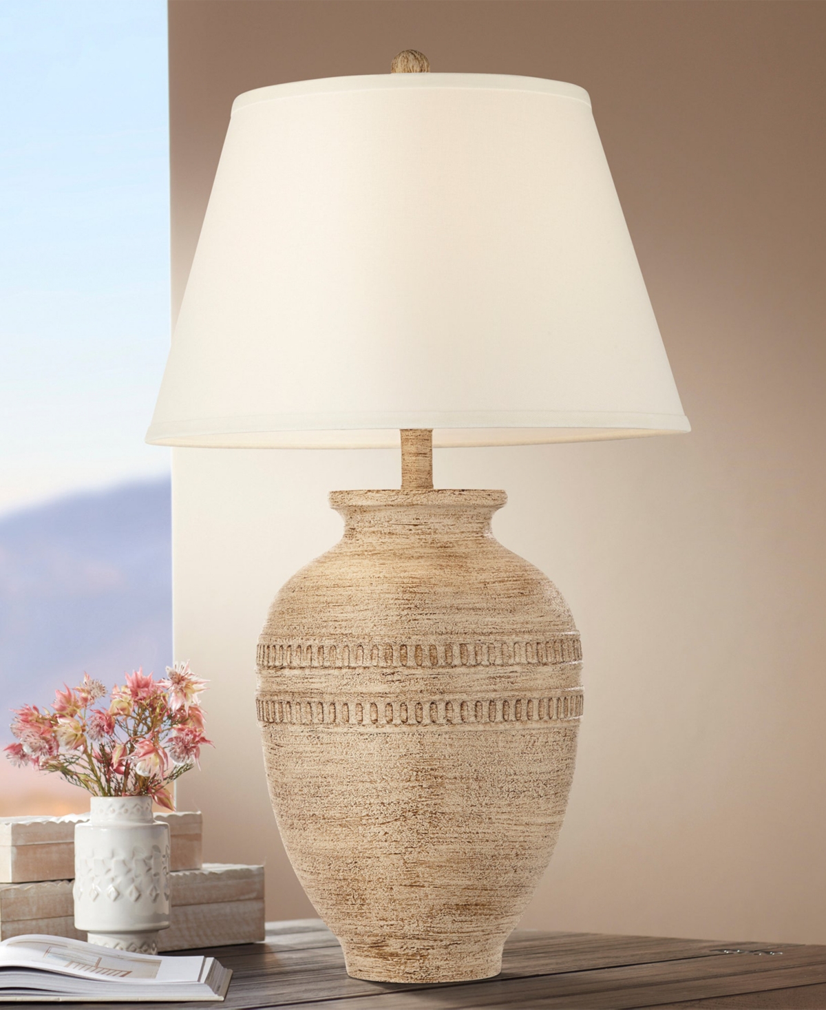 Shop Pacific Coast Elko Table Lamp In Sandstone