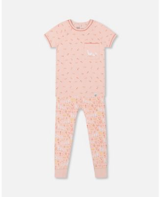 Deux Par Deux Organic Cotton One Piece Pajama - Printed Goose