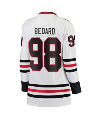 Women's Connor Bedard White Chicago Blackhawks Away Premier Breakaway Player Jersey