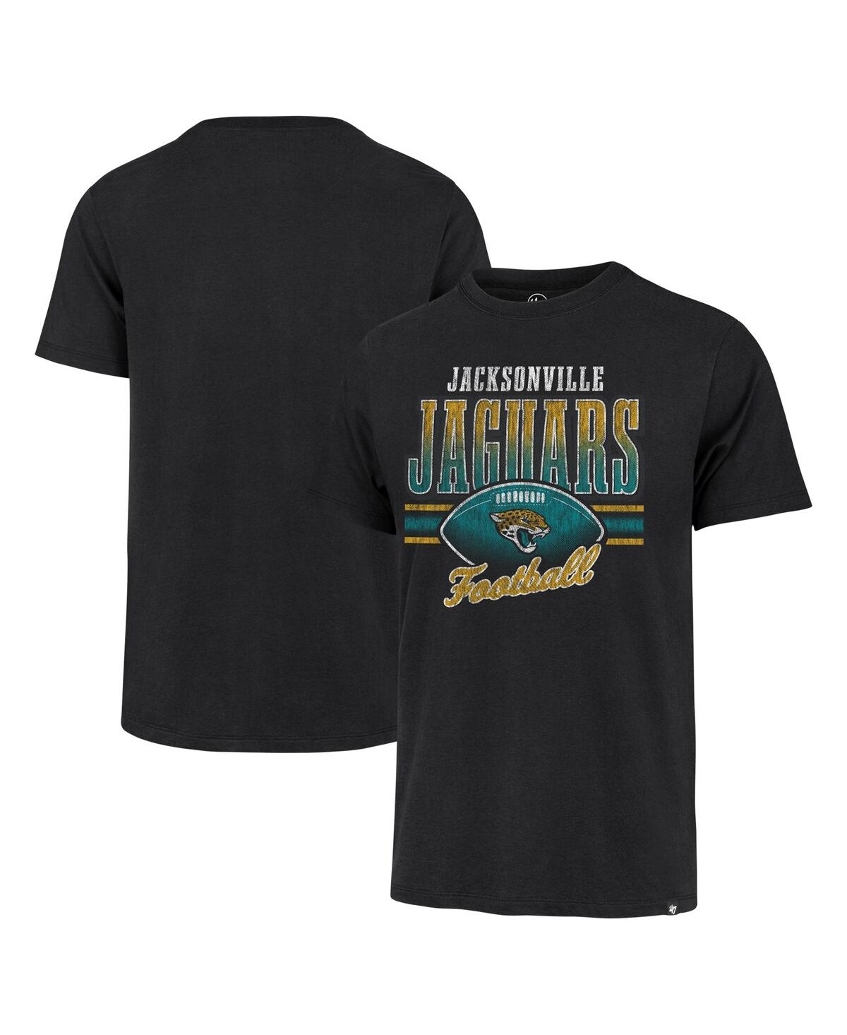 47 Brand Men's ' Black Distressed Jacksonville Jaguars Last Call Franklin T-shirt