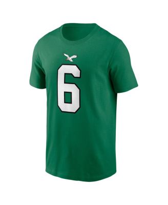 Men's DeVonta Smith Kelly Green Philadelphia Eagles Alternate Player Name and Number T-shirt