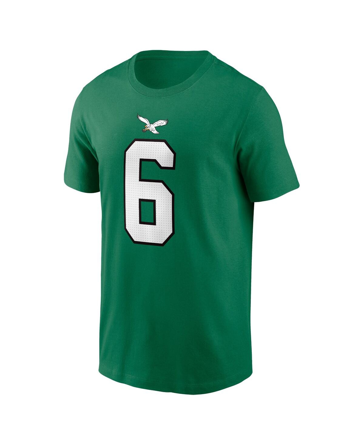 Shop Nike Men's  Devonta Smith Kelly Green Philadelphia Eagles Alternate Player Name And Number T-shirt