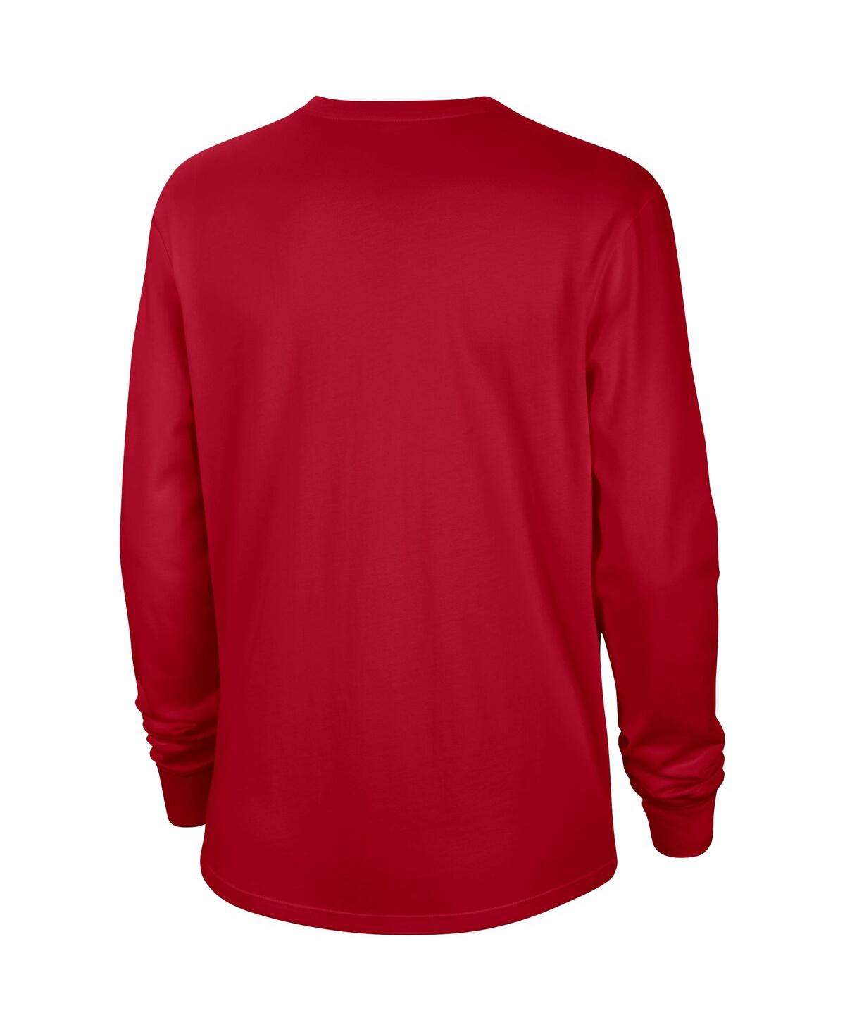 Shop Nike Women's  Red Distressed Georgia Bulldogs Vintage-like Long Sleeve T-shirt