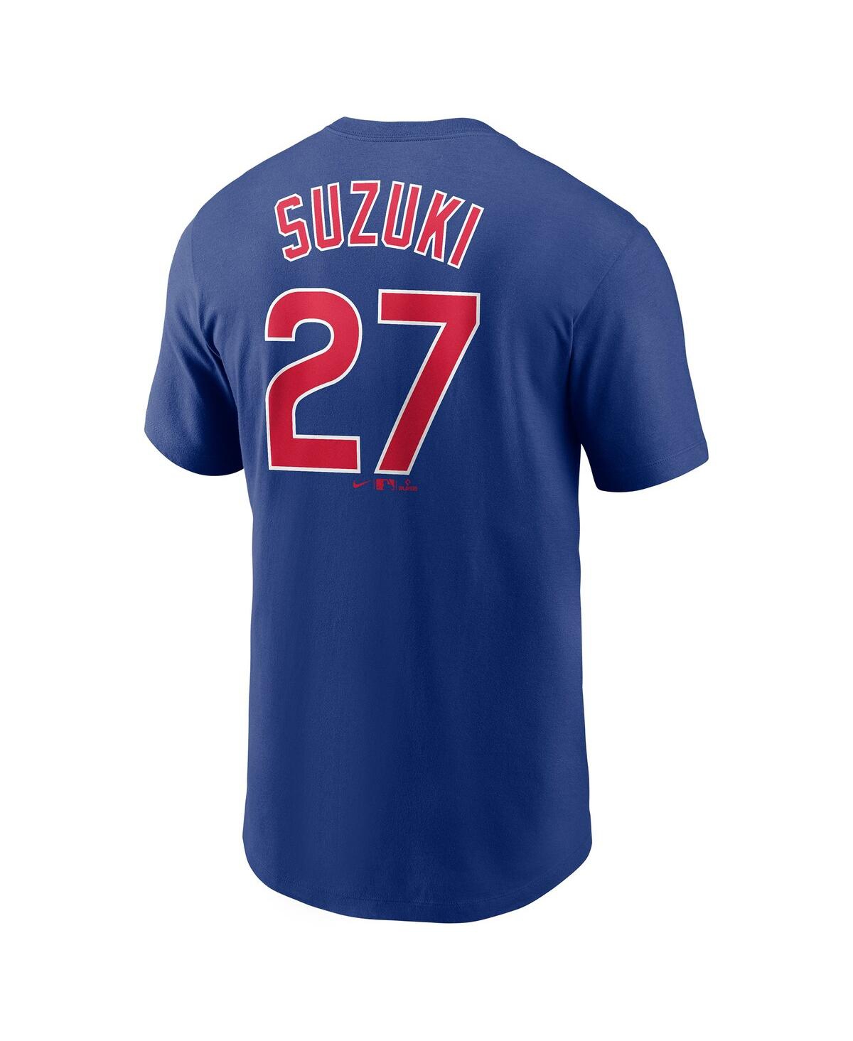 Men's Nike Seiya SuzukiChicago Cubs Player Name and Number T-shirt - Royal