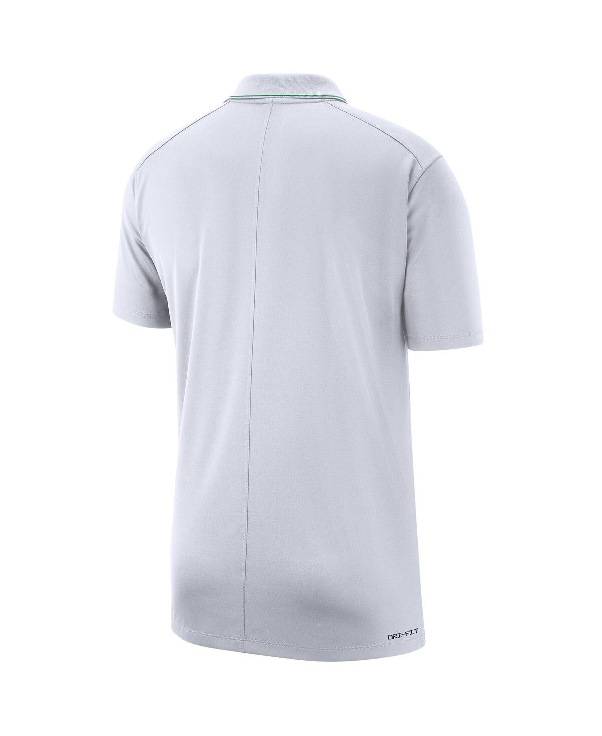 Shop Nike Men's  White Distressed Oregon Ducks Special Game Coaches Polo Shirt