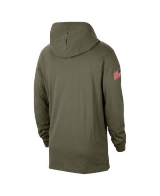 Men's Olive Florida Gators Military-Inspired Pack Long Sleeve Hoodie T-shirt