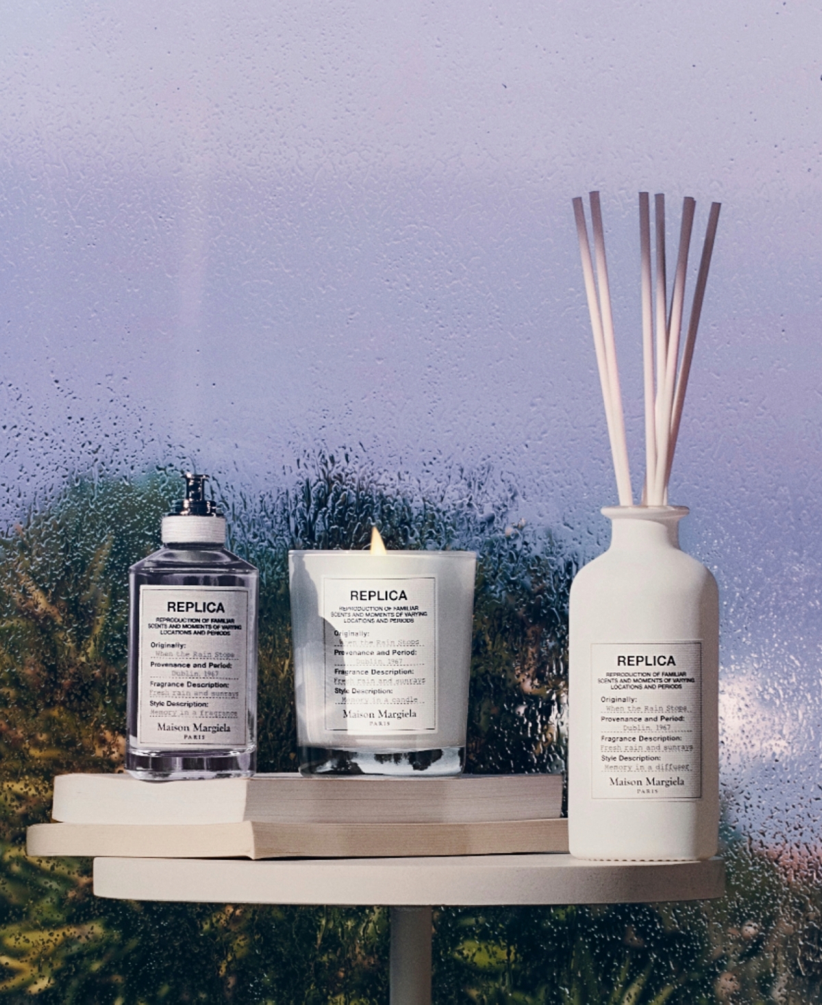 Maison Margiela Replica When The Rain Stops Scented Candle, oz