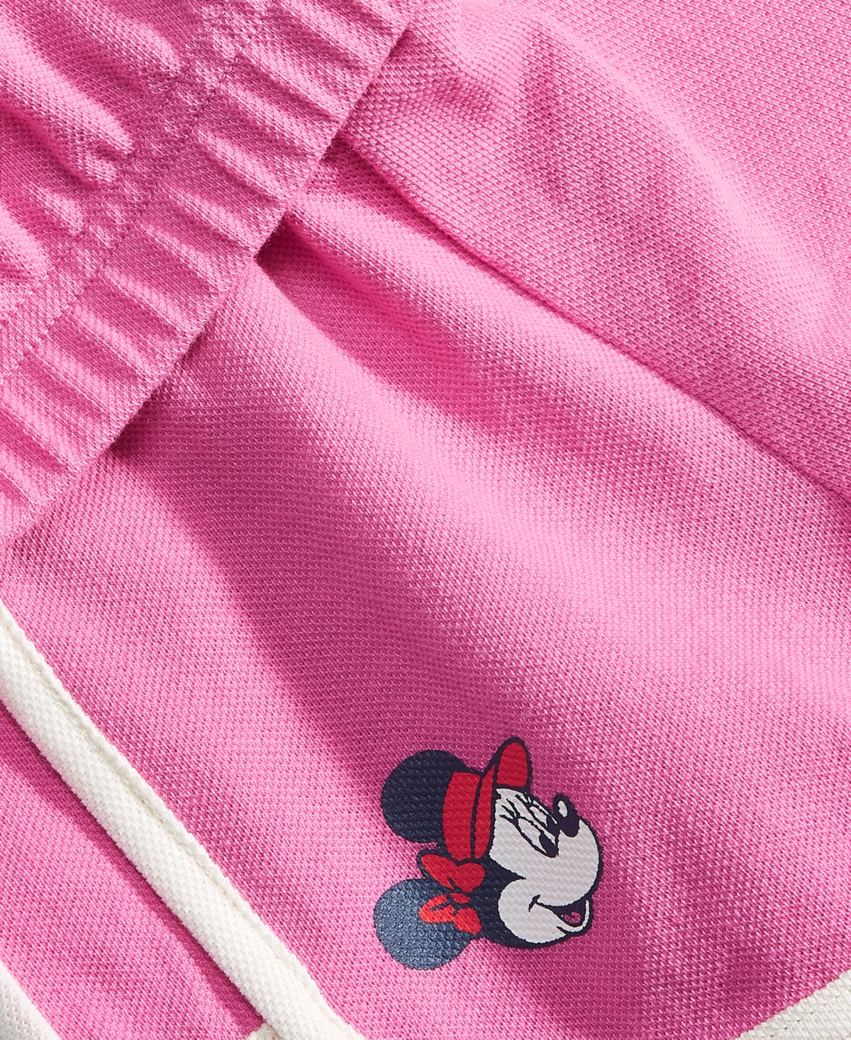 Shop Disney Toddler & Little Girls Minnie Mouse Polo Shirt & Shorts, 2 Piece Set In Pink