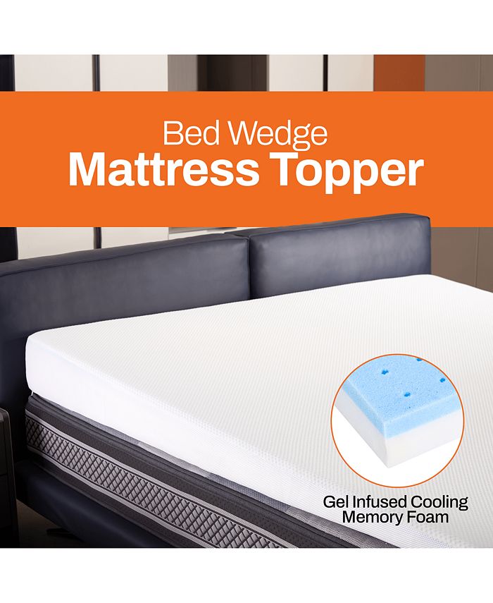 Cheer Collection Acid Reflux Bed Wedge Mattress Topper for Sleeping